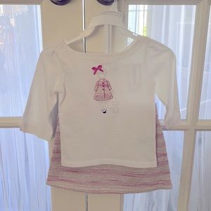 Janie and jack size 3 skirt and shirt